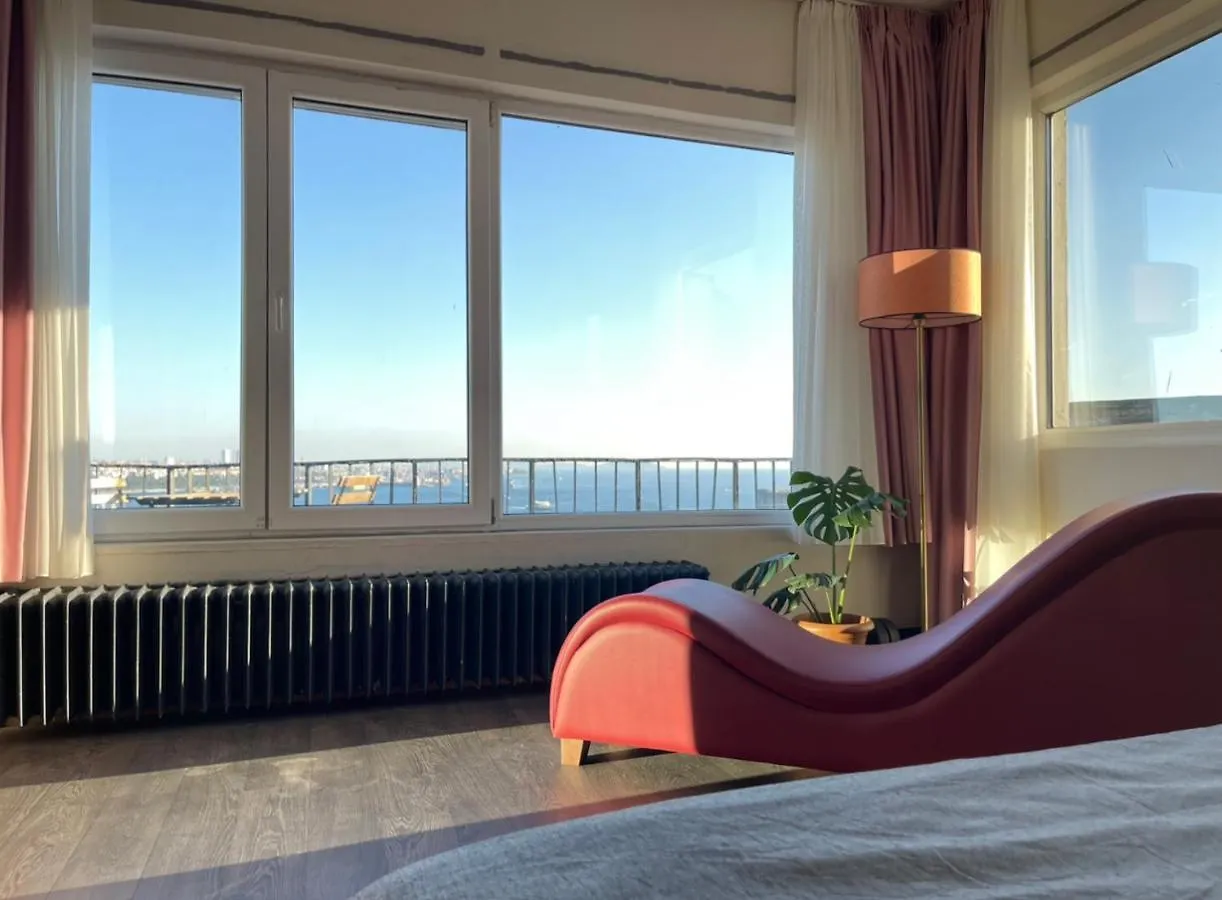 Art Loft , 270* Full Sea View In Cihangir Apartment Istanbul Turkey