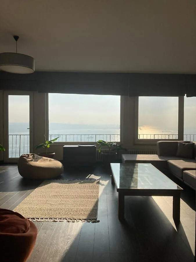 Art Loft , 270* Full Sea View In Cihangir Apartment Istanbul Turkey