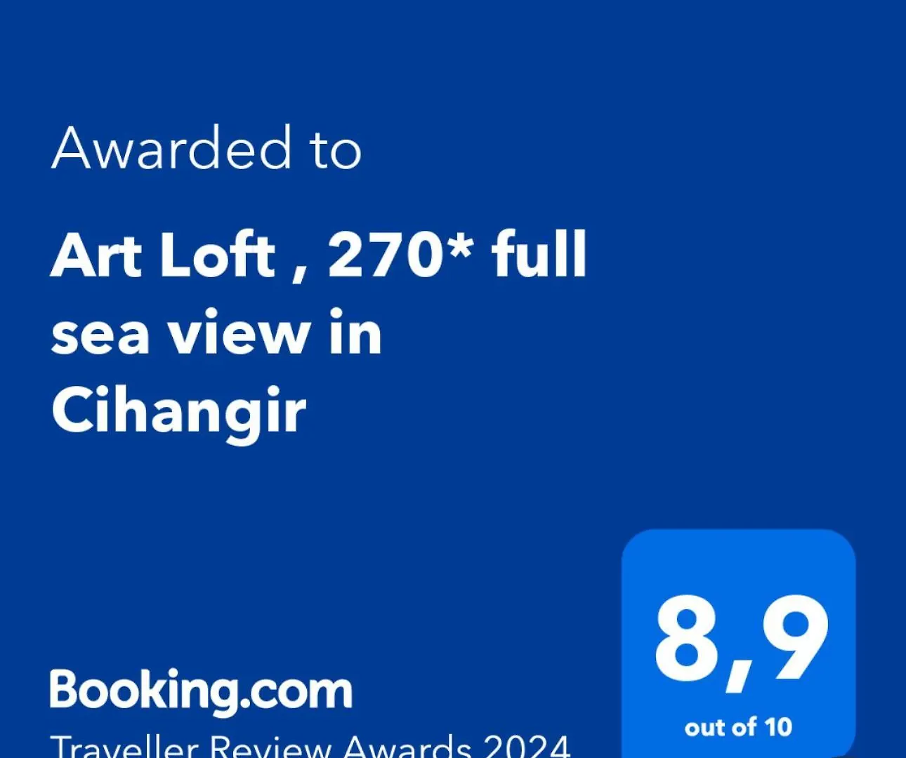 Art Loft , 270* Full Sea View In Cihangir Apartment Istanbul